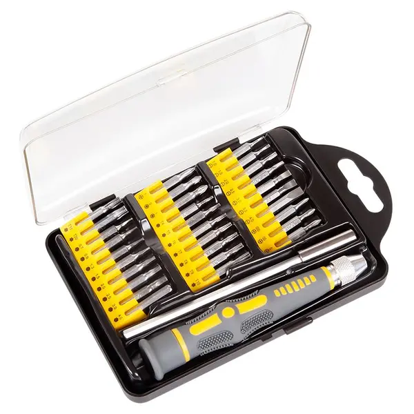 Set șurubelniță de precizie cu 31 de biți, crom-vanadiu, Rebel Tools RB-1102