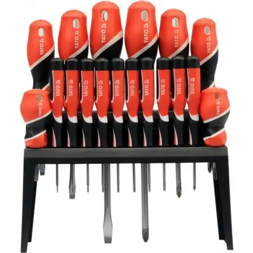 Set surubelnite cu suport Yato YT-25982, 18 piese