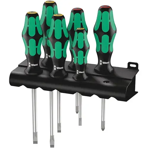 Set surubelnite drepte si PH, varfuri lasertip, WERA, 6 piese