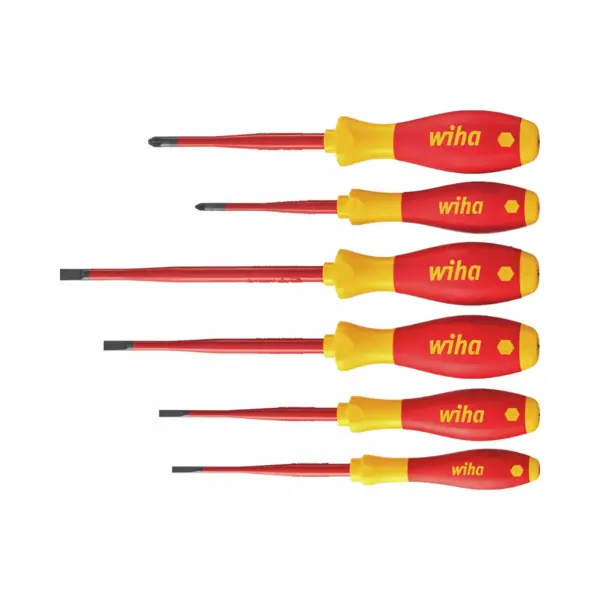 Set surubelnite electrice, 6 piese, VDE 1000V, Wiha SoftFinish Electric SlimFix 36455