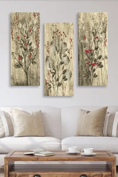 Set tablouri canvas (3 bucati) MDF0022 Multicolor 70x50 cm