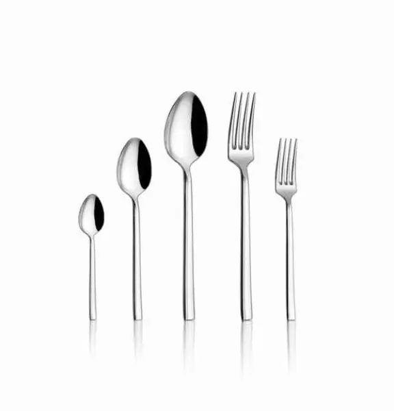 Set tacamuri 60 bucati CUT01 Argintiu 20.3x20.3 cm