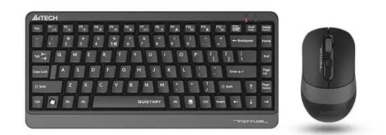 Set tastatură și mouse A4tech – FGS1110Q, wireless, gri