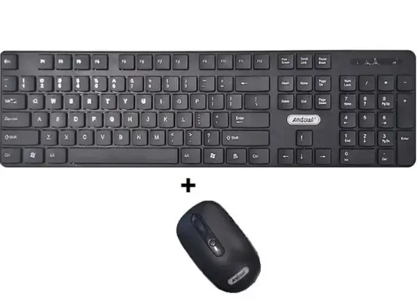 Set tastatura si mouse wireless Andowl Q 5003