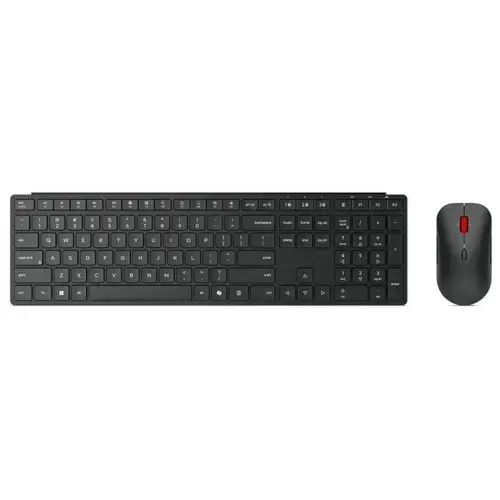 Set tastatura si mouse wireless Lenovo Pro Combo, Bluetooth 5.3, 36 luni autonomie (Negru)