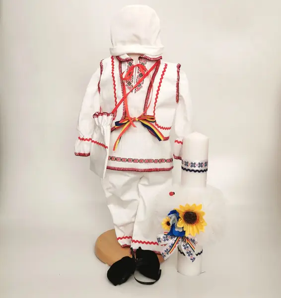 Set Traditional Botez Baiat - Costumas + Lumanare Adan 3
