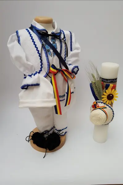 Set Traditional Botez - Costumas baiat Lumanare baiat 3