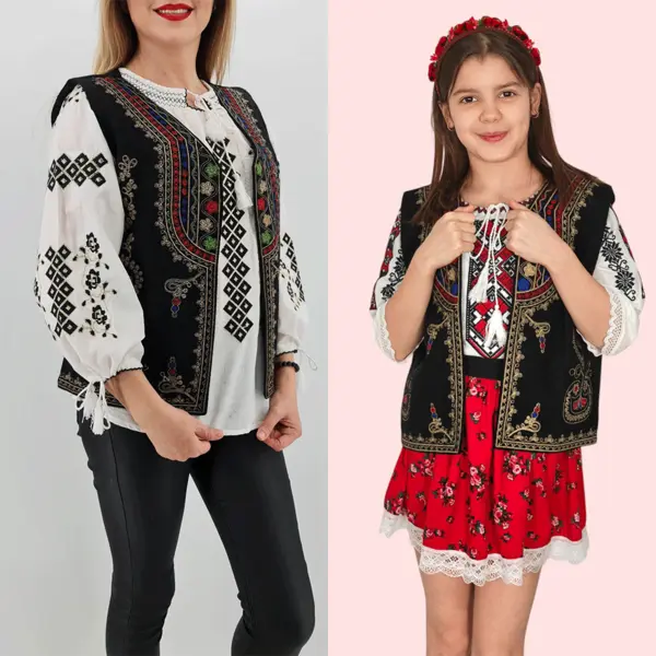 Set Traditional Vesta Mama Vesta fiica Angelica