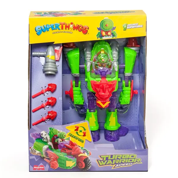 Set transformabil 2 in 1, Superthings, Turbo Warrior Speed