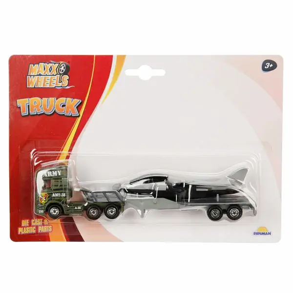 Set transportator cu aeroplan, Maxx Wheels