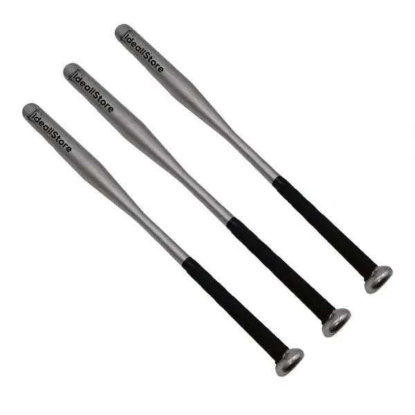 Set trei bate de baseball DEPOX , Home Run, aluminiu, 80 cm, argintiu
