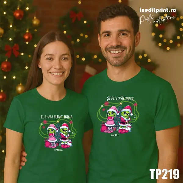 Set tricouri de craciun personalizat TP219