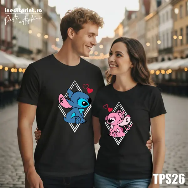 Set tricouri Stitch si Angel TPS26