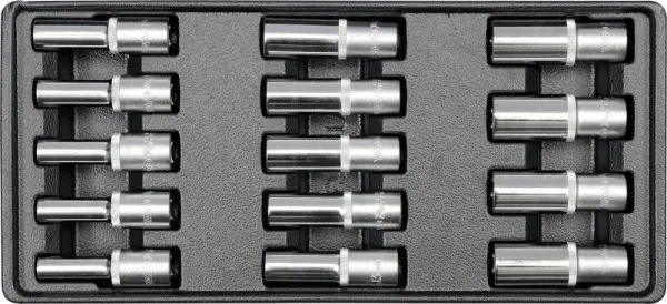 Set Tubulare Adanci 14 Buc, 8-21Mm, Pentru Yt-5530