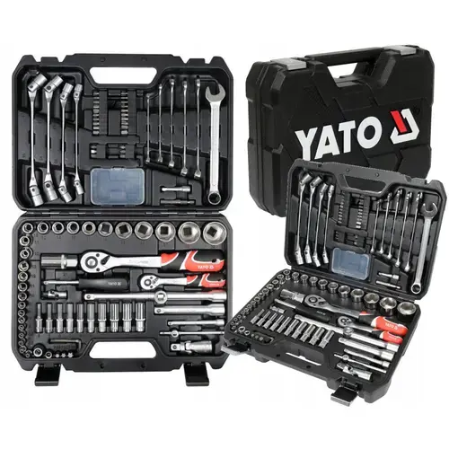 Set unelte 93 piese, 1/4inch, 1/2inch, YATO, CrV, cu sistem AS-Drive