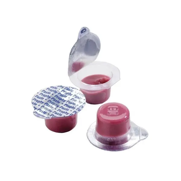 Set Unidoze Pasta Profilaxie, Dharma Research, Qartz, pentru Periaj Profesional, Efect Anti-stropi, Aroma Cirese, 20 buc