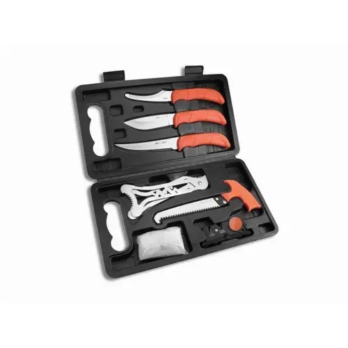 Set vanatoare, Outdoor Edge, Inox, Portocaliu