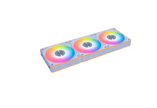 Set ventilatoare Lian Li UNI FAN, 120mm, iluminare RGB, 3 bucati (Alb)