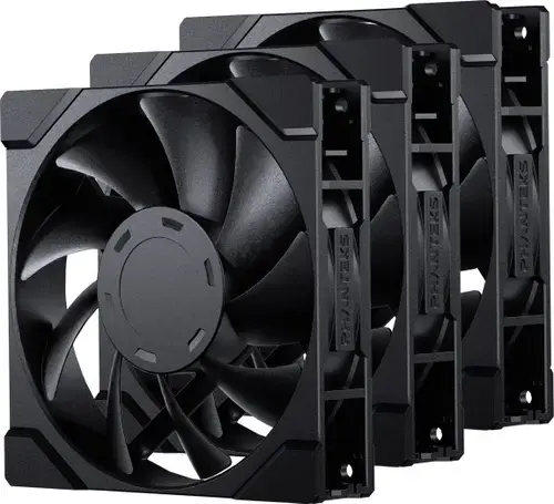 Set ventilatoare Phanteks M25G2-120, 4-pin PWM, 350-2000 RPM, 3 bucati (Negru)