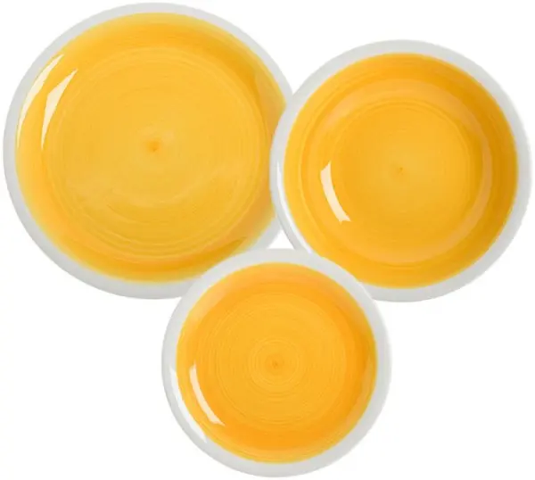 Set veselă Evviva - Jaipur Giallo, 18 piese