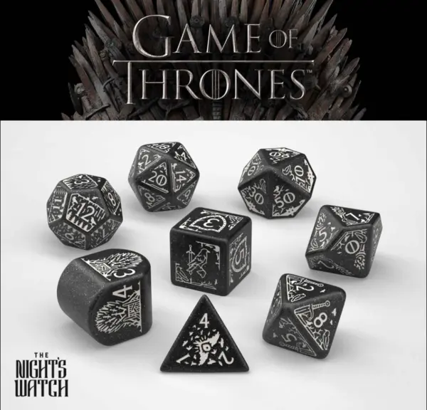 Set zaruri - Game of Thrones - Nights Watch Dice Set | Q-Workshop