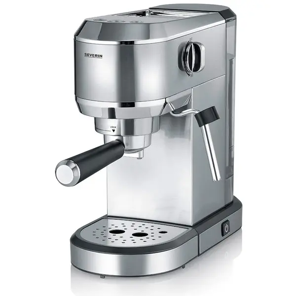 SEVERIN Espressor manual Severin KA 5997, rezervor Crom (periat), 1350 W , 20 Bari, Argintiu
