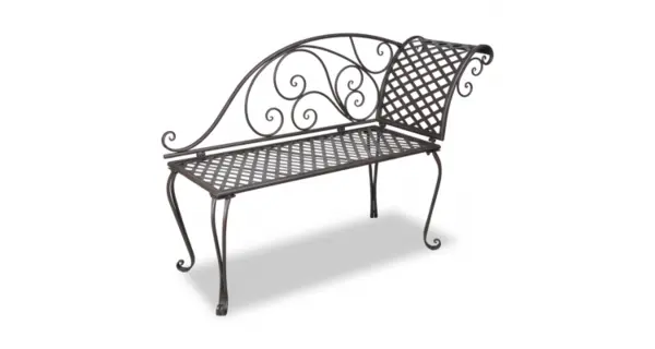 sezlong de metal pentru gradina cu model spiralat Maro