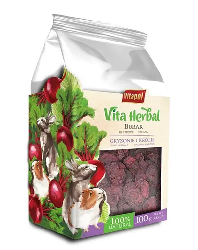 Sfeclă uscată rozătoare iepuri gustare naturală VITAPOL Vita Herbal 100 g