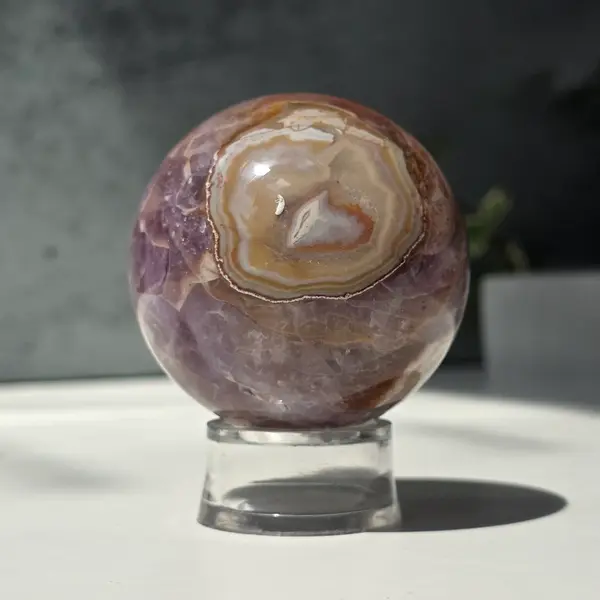 Sfera agat cu ametist | Model 4