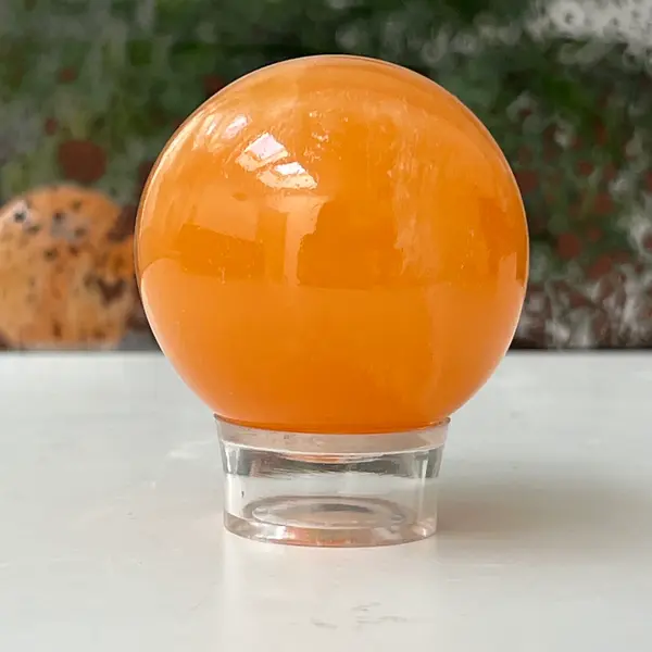 Sfera calcit portocaliu zebra | Model 9
