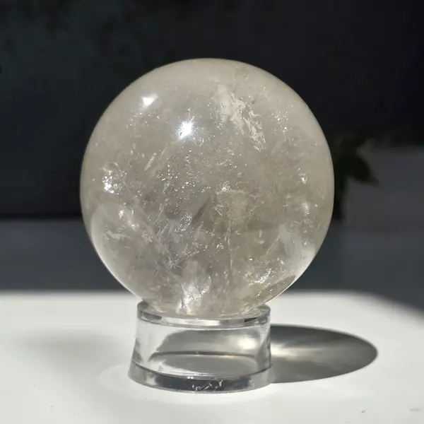 Sfera cuart incolor/ cristal de stanca, glob cristal m6
