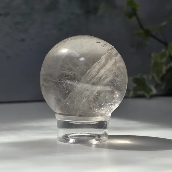 Sfera cuart incolor/ cristal de stanca | Model 21