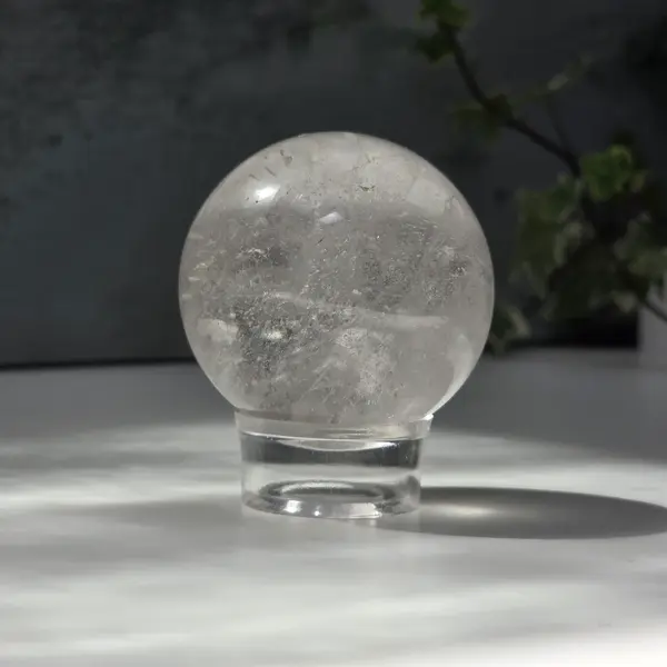 Sfera cuart incolor/ cristal de stanca | Model 22