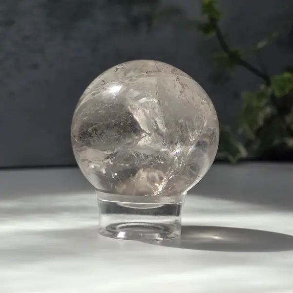 Sfera cuart incolor/ cristal de stanca | Model 25