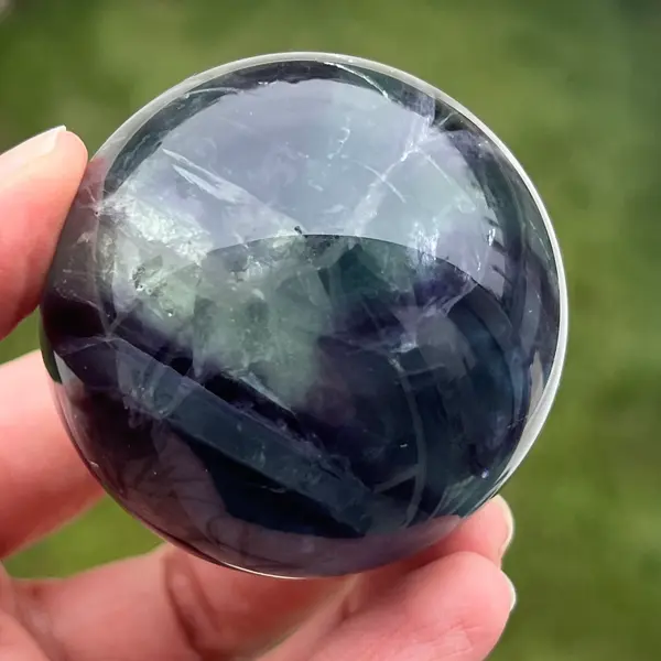 Sfera fluorit curcubeu | Model 15