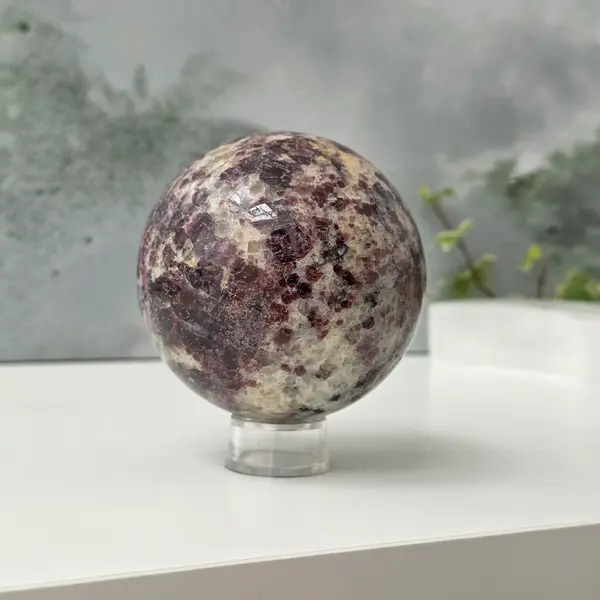Sfera granat cu cuart | Model 1