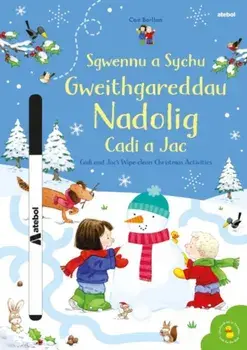Sgwennu a Sychu - Gweithgareddau Nadolig Cadi a Jac / Cadi and Jac's Wipe-clean Christmas Activities. Bilingual ed, Paperback/Sam Taplin