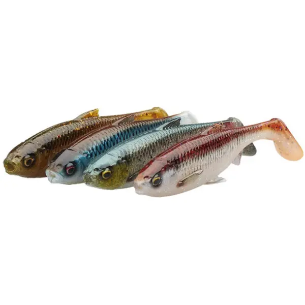 Shad 3D River Roach 8cm 5G Clear Water Mix 4buc