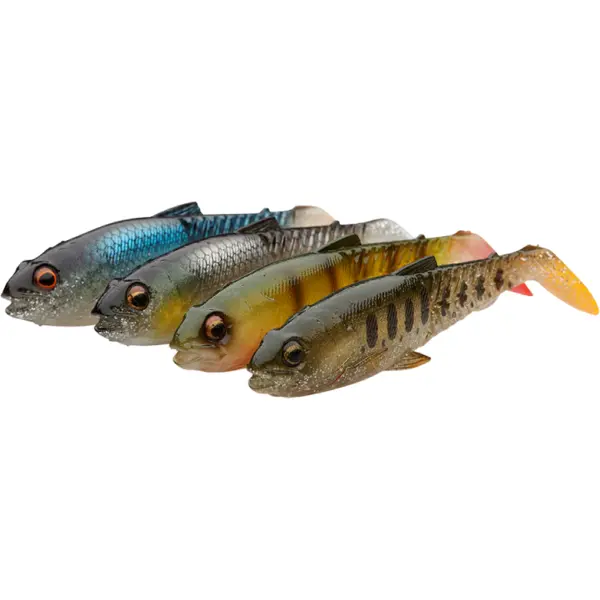 Shad Craft Cannibal Paddletail 12.5cm 20G Dark Water Mix 4buc