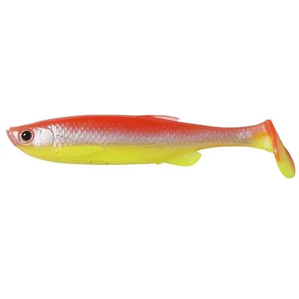 Shad Fat T-Tail Minnow 9cm 7G YR Fluo 4buc
