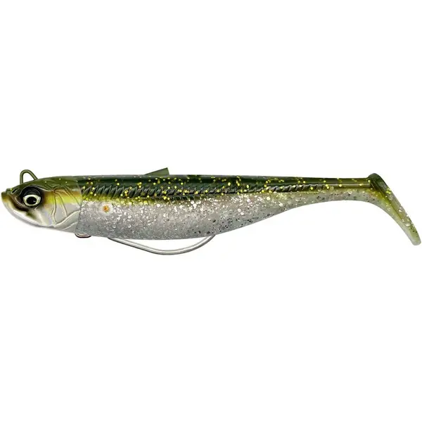 Shad Minnow Weedless 2+1 12.5cm 28G Green Silver