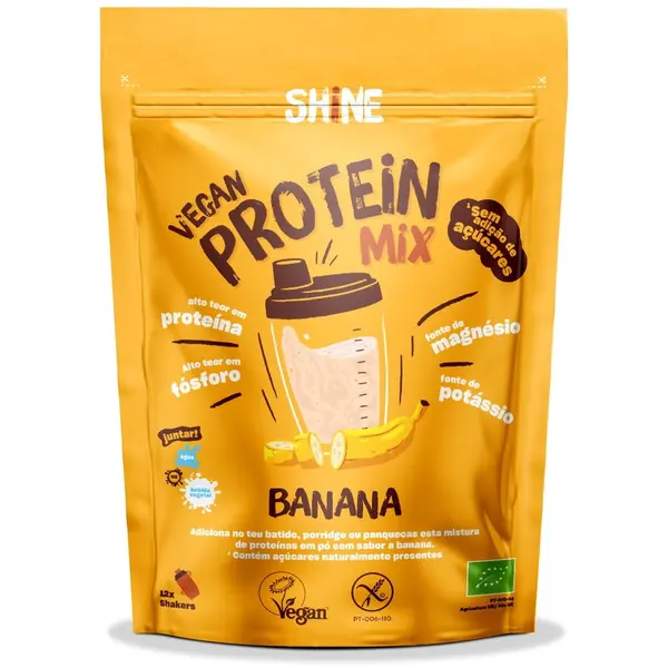 Shake Proteic cu Banane fara Gluten Ecologic/Bio 250g