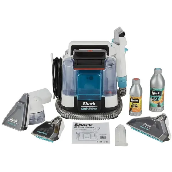 SHARK Aspirator cu curatare apa Shark StainStriker Spot Cleaner, 5 accesorii, accesoriu pentru animale de companie si spatii inguste, portabil, Alb