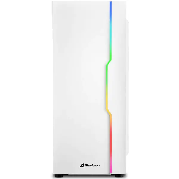 Sharkoon Carcasa Sharkoon RGB Slider White, Mid-Tower, fara sursa, ATX, White