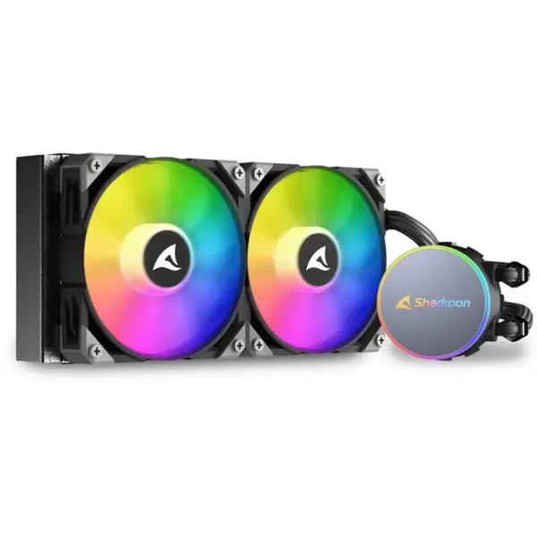 Sharkoon Cooler CPU AIO Sharkoon S70 RGB, 2x120 mm