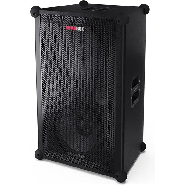 Sharp Boxa portabila Sharp SumoBox CP-LS200, 200 W, Baterie detasabila, Procesor SAM® by Devialet, Bluetooth, TRS/XLR/AUX, IPX4, Negru