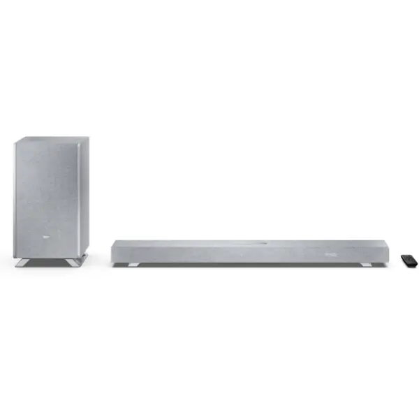 Sharp Soundbar Sharp ), 3.1.2, 182W, Bluetooth 5.3, Dolby Atmos, Subwoofer wireless, Argintiu