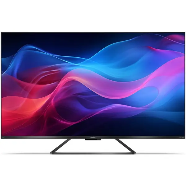 Sharp Televizor Sharp 50GR8265E, 50 (126cm), 4K Ultra HD, QLED, Smart, Google Frameless TV, 144Hz, Dolby Vision IQ, Dolby Atmos, Harman/Kardon, Negru