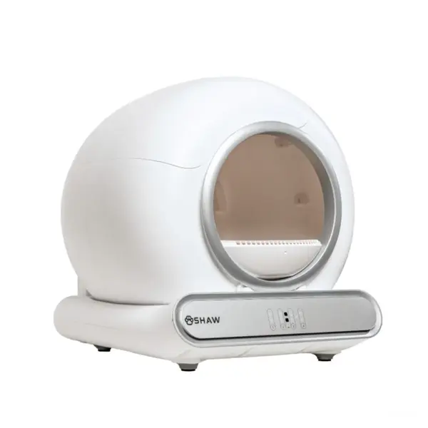 SHAW Smart V3, litieră automată pisici, cu filtru, auto-curățare, aplicație mobilă, ionizare, alb, 48x50.1 cm