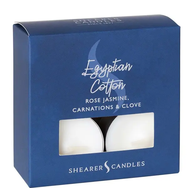 Shearer Candles Egyptian Cotton Scented Tea Lights Pack of 8